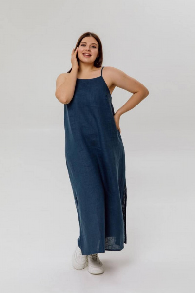 Платье SHLOMO 4-2 синий - фото 1