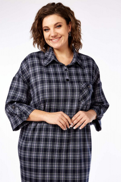 Платье СиБон 0269А клетка - фото 2