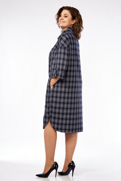 Платье СиБон 0269А клетка - фото 4