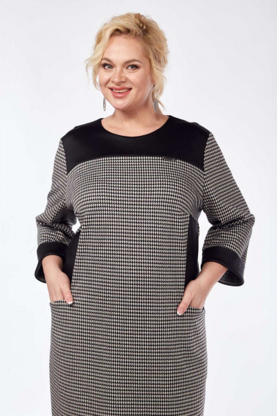 Платье СиБон 0318 серый - фото 2