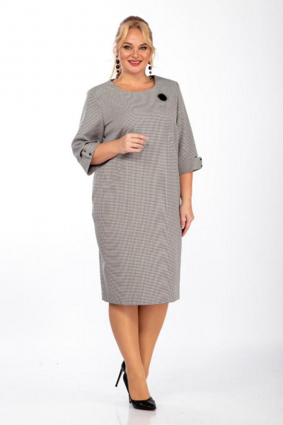 Платье СиБон 0260 серый - фото 1