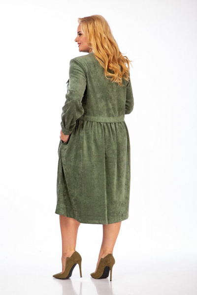Платье СиБон 0241 хаки - фото 4