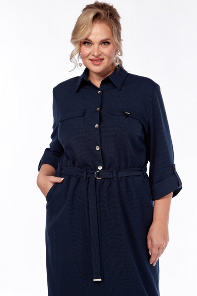 Платье СиБон 0347 синий - фото 2