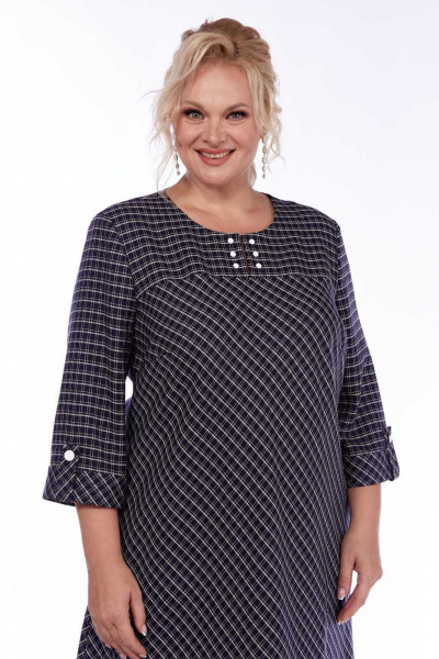 Платье СиБон 0300 клетка - фото 3