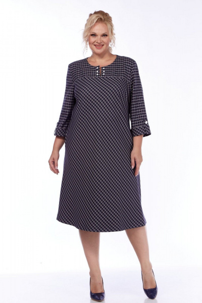 Платье СиБон 0300 клетка - фото 1