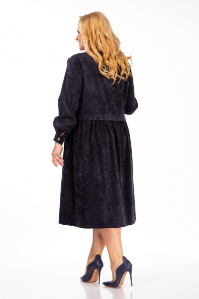 Платье СиБон 0241 синий_штрукс - фото 4