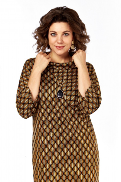 Платье Matini 3.1656 коричневый - фото 9