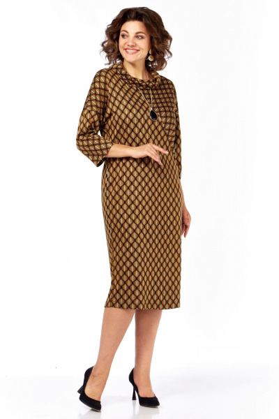 Платье Matini 3.1656 коричневый - фото 7