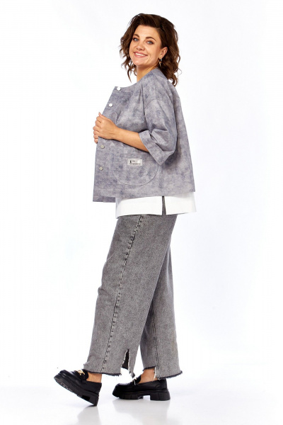 Жакет Jurimex 3365 серо-синий - фото 5