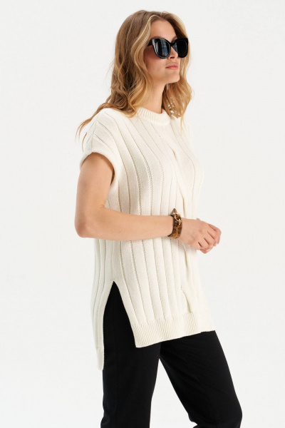 Кардиган Romgil РВ0166-ХЛ2 молочный - фото 9