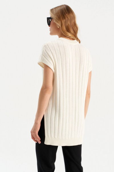 Кардиган Romgil РВ0166-ХЛ2 молочный - фото 3