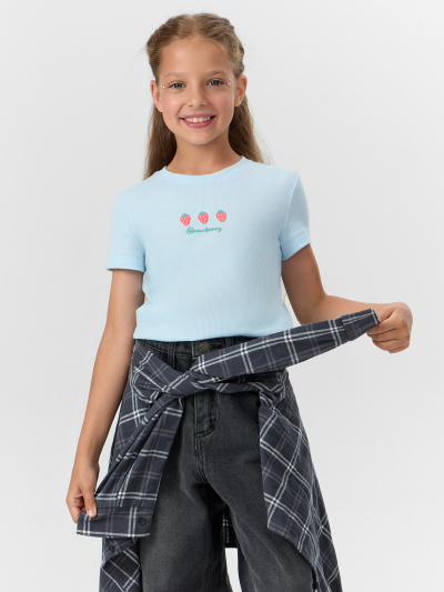 Футболка Mark Formelle 117912/24-33332П-0-2 голубое_небо_печать1_610_D_вышивка - фото 20