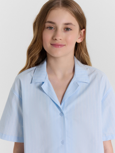 Рубашка Mark Formelle 117941/24-33342П-9 полоска_на_голубом - фото 20