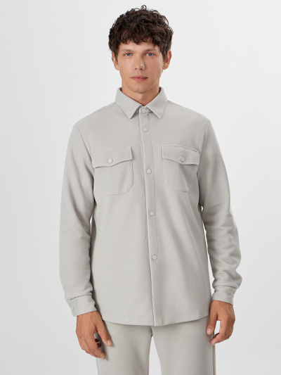 Рубашка Mark Formelle 121198/1/24-3795Ц-2 двухцветный_св.серый - фото 19