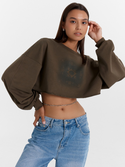 Свитшот Mark Formelle 122896/1/24-29223П-7 т.полынь_печать_2_сл_на_пол_Д - фото 18