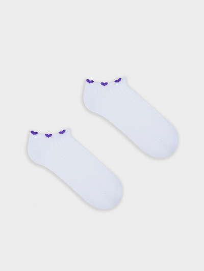 Носки Mark Formelle 406K-3191/B4-25406K белый_фиолетовый_рис.3191 - фото 10