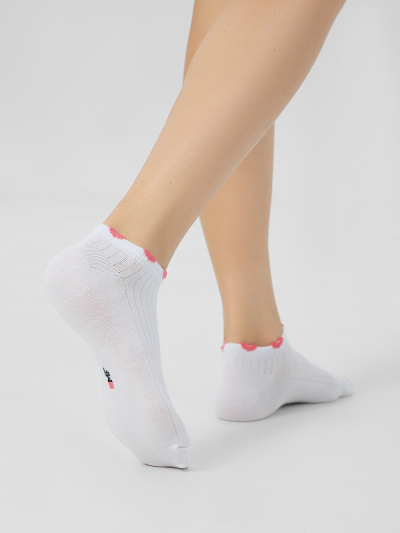 Носки Mark Formelle 406K-3191/B5-25406K белый_коралловый_рис.3191 - фото 12