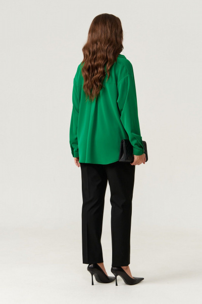 Блуза Панда 105440 зеленый - фото 6