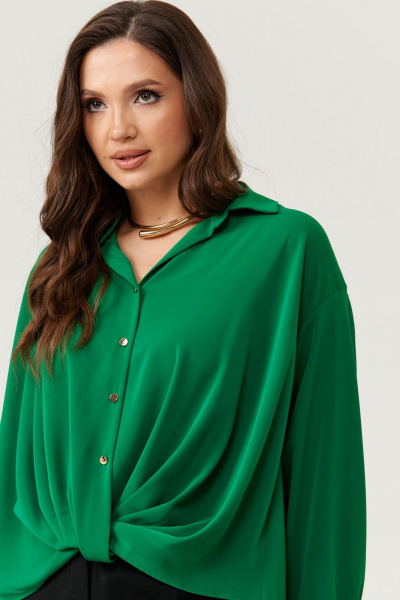 Блуза Панда 105440 зеленый - фото 5