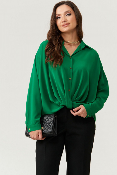 Блуза Панда 105440 зеленый - фото 3