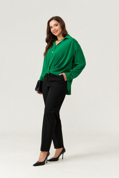 Блуза Панда 105440 зеленый - фото 2