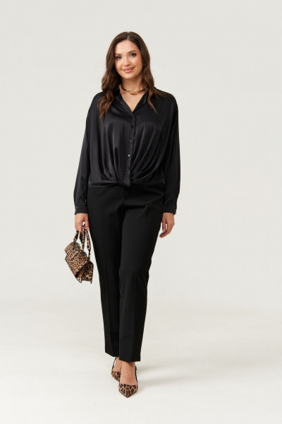 Блуза Панда 105440 черный - фото 5