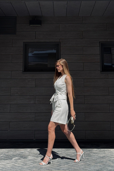 Жилет DNM 039 молочный - фото 5