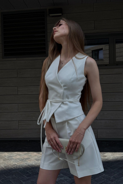 Жилет DNM 039 молочный - фото 2