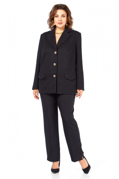 Брюки, жакет Элль-стиль 2403 черный - фото 12