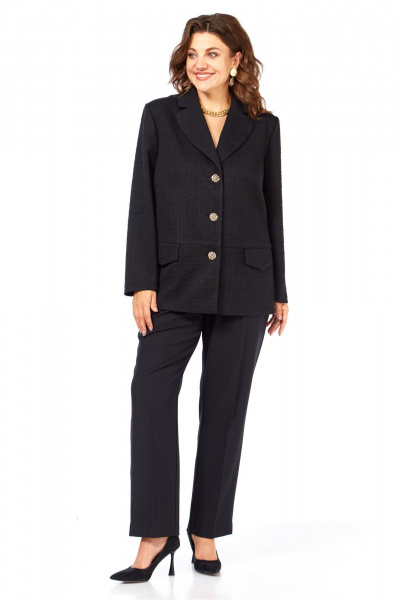 Брюки, жакет Элль-стиль 2403 черный - фото 10