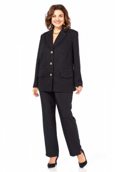 Брюки, жакет Элль-стиль 2403 черный - фото 9