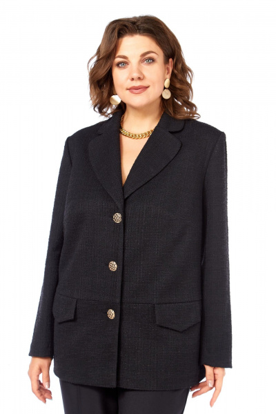 Брюки, жакет Элль-стиль 2403 черный - фото 7