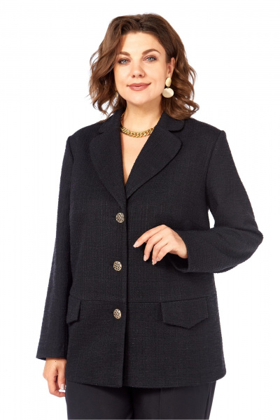 Брюки, жакет Элль-стиль 2403 черный - фото 4