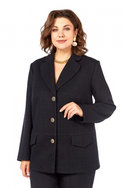 Брюки, жакет Элль-стиль 2403 черный - фото 3