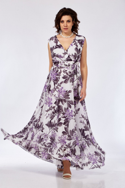 Платье Ольга Стиль С-953 цветы - фото 1