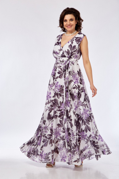 Платье Ольга Стиль С-953 цветы - фото 4