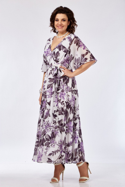 Платье Ольга Стиль С-954 цветы - фото 3
