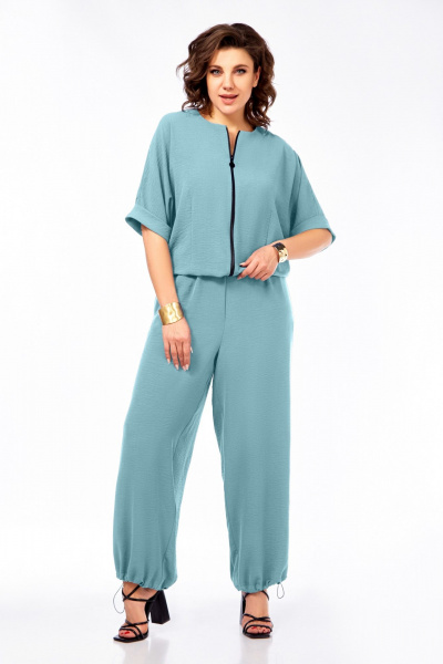 Комбинезон Ольга Стиль С-955 светло-голубой - фото 1