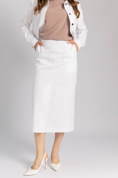 Юбка Legend Style S-025 белый - фото 7