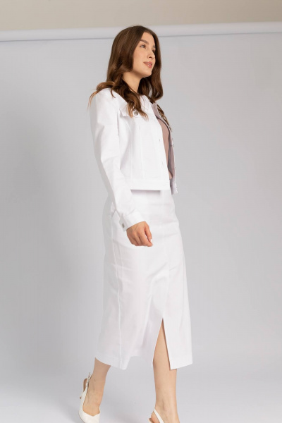 Юбка Legend Style S-025 белый - фото 1