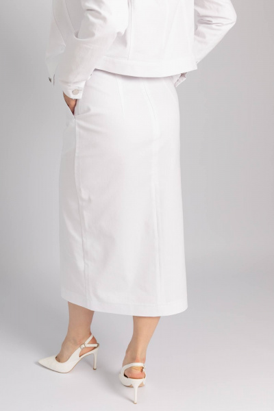 Юбка Legend Style S-025 белый - фото 3