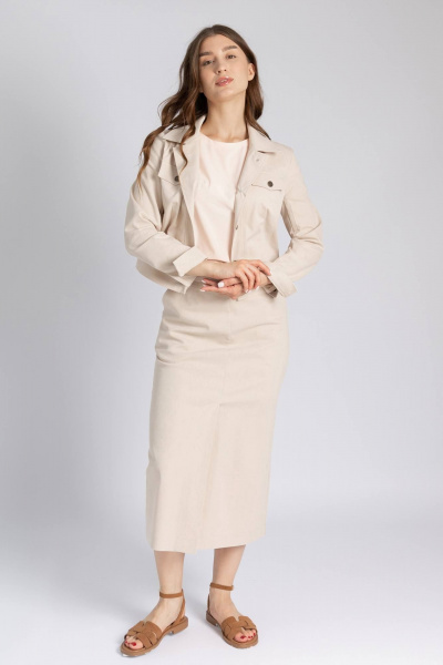 Юбка Legend Style S-025 бежевый - фото 1