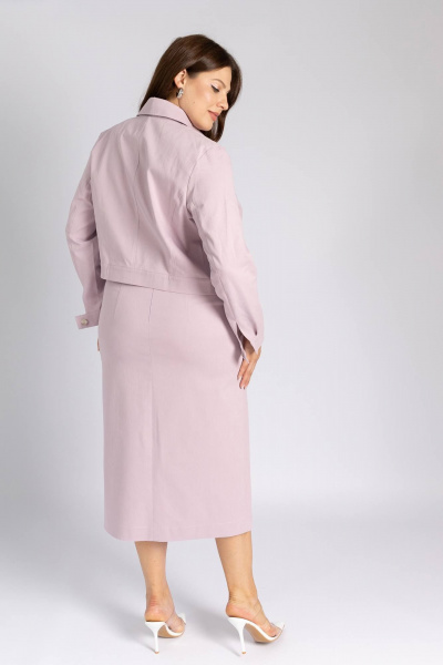 Классическая джинсовая женская куртка на каждый день Legend Style G-005 лиловый - фото 7