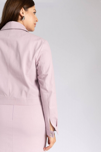 Классическая джинсовая женская куртка на каждый день Legend Style G-005 лиловый - фото 6