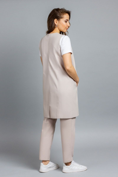 Жилет Mirolia 539 бежевый - фото 4