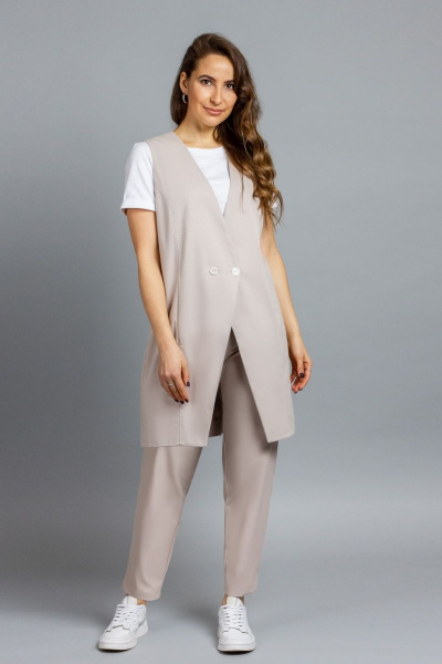 Жилет Mirolia 539 бежевый - фото 2