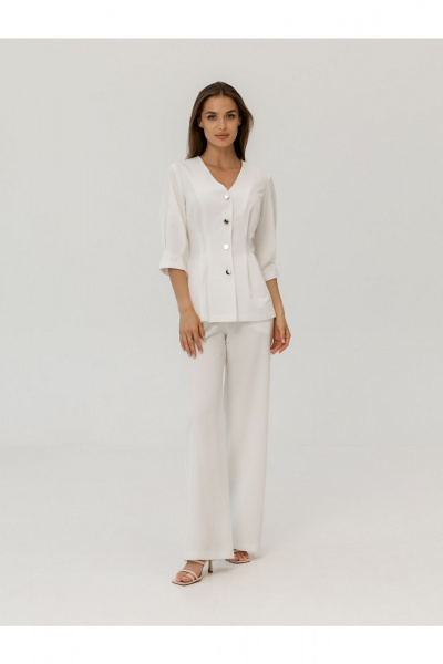 Брюки, жакет Atelero 1129Б белый - фото 1