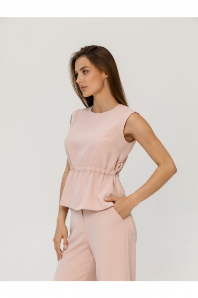 Брюки, топ Atelero 1130 пудровый - фото 5