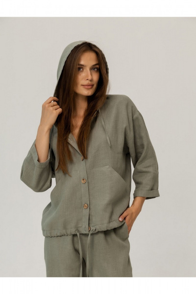 Брюки, жакет Atelero 1131П полынь - фото 6