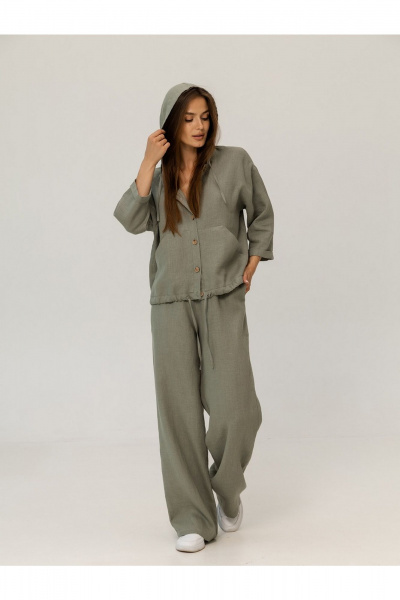 Брюки, жакет Atelero 1131П полынь - фото 5